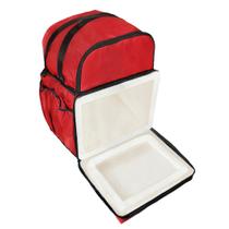 Bolsa Bag Mochila Motoboy BIG Bolsão com Isopor 45L Vermelha