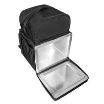 Bolsa Bag Mochila Motoboy BIG Bolsão com Isopor Laminado 45L Preta