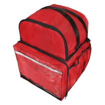 Bolsa bag mochila motoboy big bolsão (sem isopor) 45l vermelha