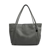 Bolsa bag shopping grande de couro cinza Ayla
