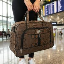 Bolsa Bagagem Sacola Mala Couro De Viagem Com Alça Estampada Bolsa Bagagem Sacola Mala Couro De Viagem Com Alça Estampada