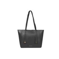 Bolsa Bagaggio Tote Média Detalhe Alongada Feminino - Preto