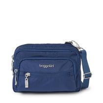 Bolsa Baggallini Triple Zip Travel Crossbody - Pacific