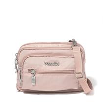 Bolsa Baggallini Triple Zip Woodrose com Alça Ajustável