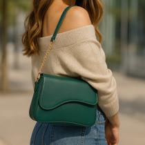 Bolsa Baguete Feminina Media Tendencia Alça De Ombro Transversal Social Elegante Festa