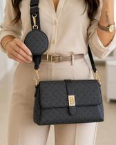 Bolsa Baguete Feminina Monograma Bella Paulla BP22610 Bolsa Baguete Feminina Monograma Bella Paulla BP22610