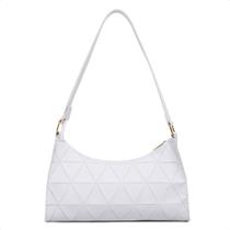Bolsa baguete feminina pequena triângulo de ombro