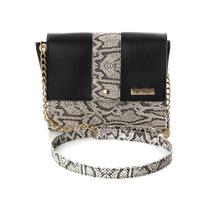 Bolsa Baú Feminina Animal Print Cobra Tiracolo Casual