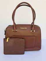 Bolsa Baú Grande mais Porta Moeda Feminina Casual