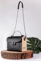 Bolsa Bau Lateral de Madeira Moderna e Exclusiva
