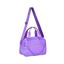 Bolsa Baú Lilás Feminina Rebecca Bonbon Transversal Corrente RB2972LL