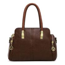 Bolsa Baú Média Luxuosa De Mão Feminina Transversal De Ombro