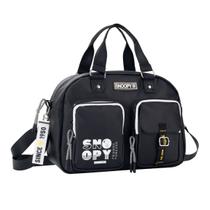 Bolsa Baú Média Snoopy Alça Transversal e de mão Casual
