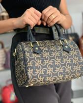 Bolsa baú monograma- PRETO Bolsa baú monograma- PRETO