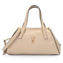Bolsa Bau Satchel Media Alça Mão Alça Removivel Transversal COR:BEGE Bolsa Bau Satchel Media Alça Mão Alça Removivel Transversal COR:BEGE