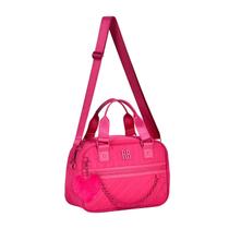 Bolsa Bau Transversal Corrente Pink M Feminina Rebecca Bonbon RB2972PK