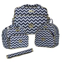 Bolsa Bebê Maternidade Grande Mochila Azul Escuro Trocador