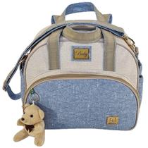 Bolsa Bebe Maternidade Média Jeans Enxoval Miellu