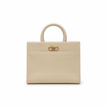 Bolsa Beira Rio Matelassê Creme Alça Dupla Essencial -
