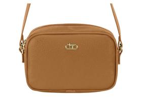Bolsa Beira Rio Tiracolo Feminina Com Detalhe Metálico Camel Bolsa Beira Rio Tiracolo Feminina Com Detalhe Metálico Camel