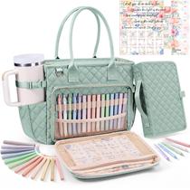 Bolsa bíblica FLOE, sacola acolchoada grande com material de estudo