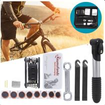 Bolsa bike com kit manutenção completo e prático.