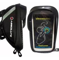 Bolsa Bike Guidão Porta Celular Smartphone Objetos Absolute Bolsa Bike Guidão Porta Celular Smartphone Objetos Absolute