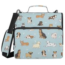 Bolsa Binder XUWU Cute Puppy Dog de 3 anéis com alça e alça
