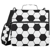 Bolsa Binder XUWU Soccer Ball 3 anéis com alça e alça de ombro