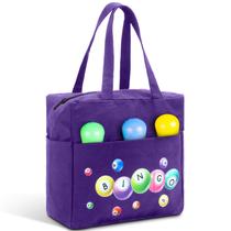 Bolsa Bingo Dauber Sacos de bingo Windyun com 10 bolsos roxos