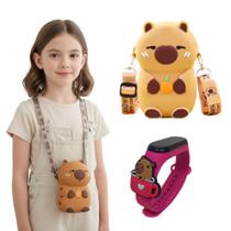 Bolsa Borrachada e Relógio da Capivara Estilo e Funcionalidade com um Toque Divertido