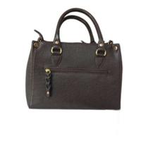 Bolsa Brilho Da Pele De Couro Feminino - Cafe Bolsa Brilho Da Pele De Couro Feminino - Cafe
