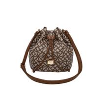 Bolsa Bucket Média Ss23 Monograma Tramado Cfk103 - Marrom