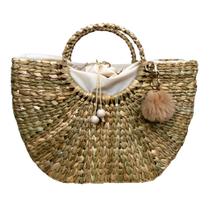 Bolsa Búzios com Forro de Palha de Milho - Acessório de Praia Bolsa Búzios com Forro de Palha de Milho - Acessório de Praia