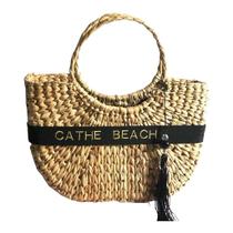 Bolsa Búzios Personalizada com Faixa - Palha de Milho Bolsa Búzios Personalizada com Faixa - Palha de Milho