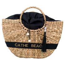 Bolsa Búzios Personalizada com Forro e Faixa - Palha de Milho Bolsa Búzios Personalizada com Forro e Faixa - Palha de Milho