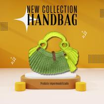 Bolsa By Mi - Bolsa feita com fio de malha em crochê.