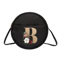 Bolsa C/ Letra Nome Pequena Redonda Nylon Tactel Impermeável