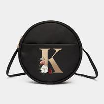 Bolsa C/ Letra Nome Pequena Redonda Nylon Tactel Impermeável