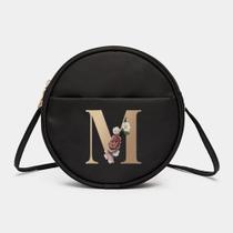 Bolsa C/ Letra Nome Pequena Redonda Nylon Tactel Impermeável