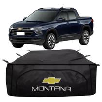 Bolsa Caçamba Para Gm Montana Premier RS LTZ LT Com Estampa Bordado 840Litros Impermeável