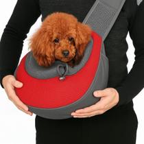 Bolsa Cachorro Gato Mala De Ombro Passeio Canguru Pet Com Bolsos Viagem Ombro Porta Tiracolo Transver