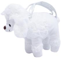 Bolsa Cachorro Poodle Branco 23X23cm - Pelúcia