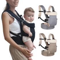 Bolsa Canguru Sling Carregador Ergonômico Bebê 3 Em 1 Cor:Preto Bolsa Canguru Sling Carregador Ergonômico Bebê 3 Em 1 Cor:Preto