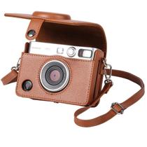 Bolsa Capa Case em Material PU para Câmera Instax Mini Evo