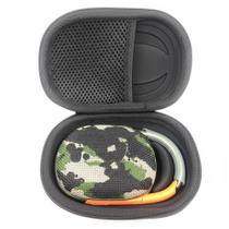 Bolsa capa estojo case protetora rígida com compartimento interno para carregador e cabo compatível com JBL Clip 4 Brcshop