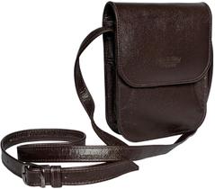 Bolsa Capanga Transversal Carteiro Masculina de Couro