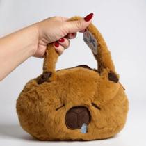 Bolsa Capivara Bolsinha Mão Pelúcia Brinquedo Infantil fofa