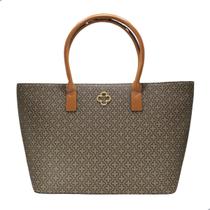 Bolsa Capodarte Shopper Monograma Bege/Camel