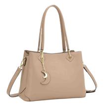 Bolsa Caqui com Chaveiro Lua e Alça Transversal Chica Fiore CH3458 Bolsa Caqui com Chaveiro Lua e Alça Transversal Chica Fiore CH3458